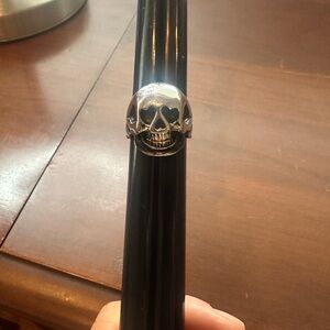 Stainless steel skull ring